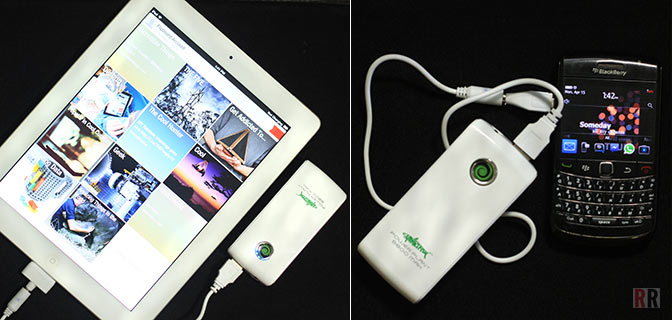 Portable battery charger